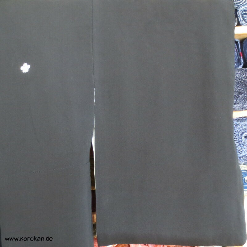 gesticktes Fasanenpaar Tomesode Seidencrepe Kimono