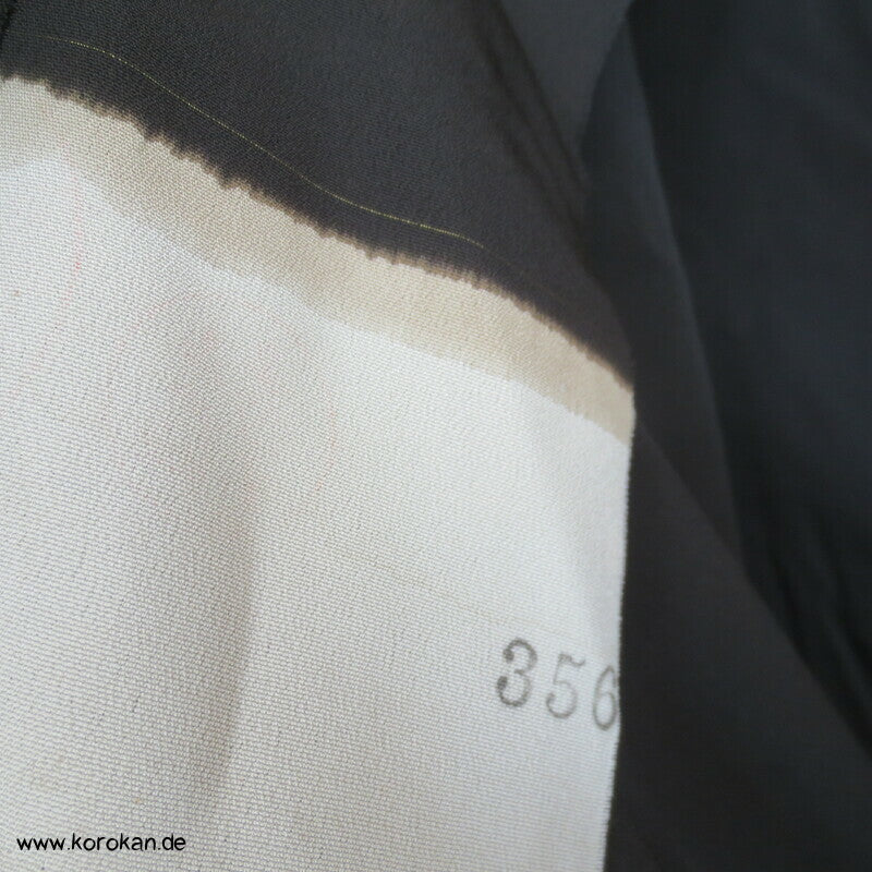 Tomesode, goldener Bambuswald Seiden Karieba