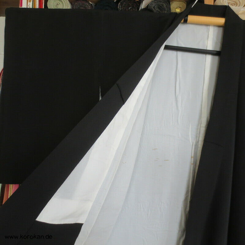 gesticktes Fasanenpaar Tomesode Seidencrepe Kimono