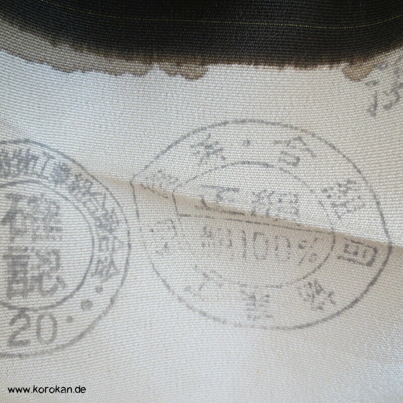 Tomesode, goldener Bambuswald Seiden Karieba