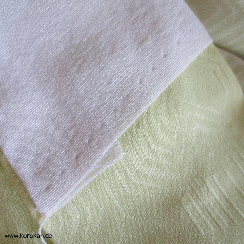 Blüten Shibori Elemente Seidendamast Juban Unterkimono