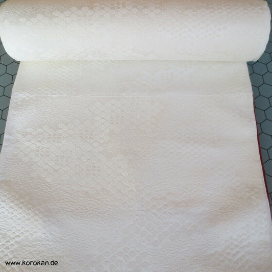 Shiromuku Braut Kimono Seiden Matelassé Tanmono