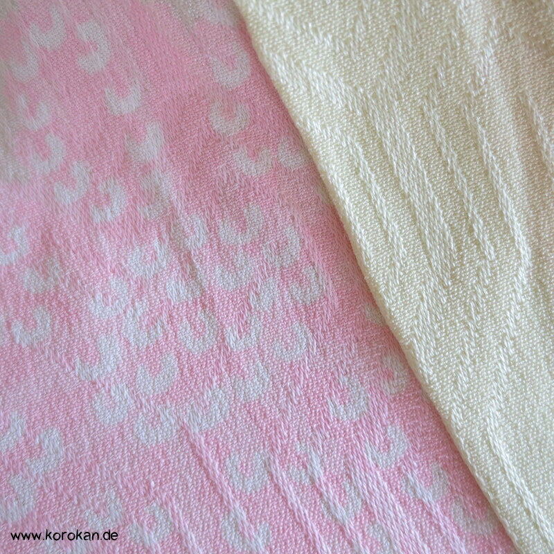 Blüten Shibori Elemente Seidendamast Juban Unterkimono