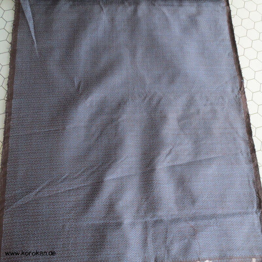 Kikko Vogelaugen Kasuri Tsumugi Männer Kimono + Haori Ensemble Seide