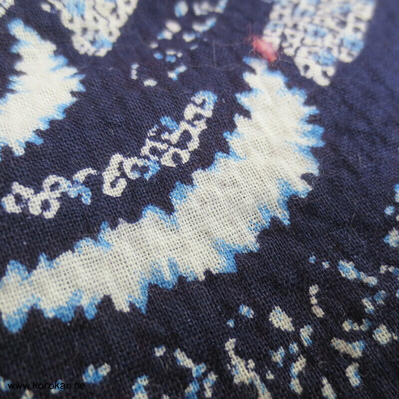 Fake Arimatsu Shibori Yukata, Baumwolle, Chrysanthemen