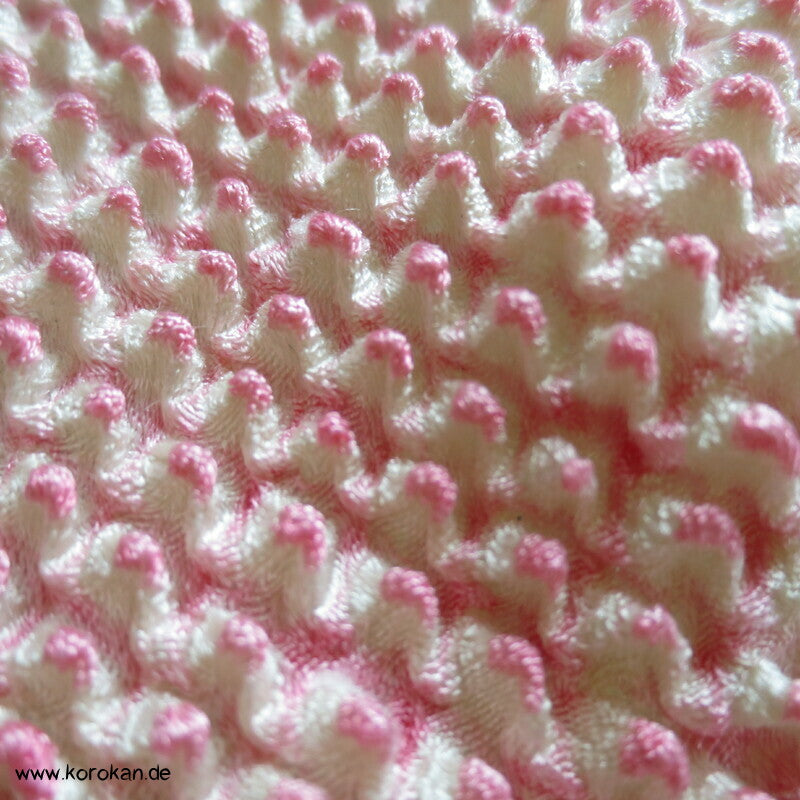 Shibori Segaiha, rosa, blassrosa großer Seiden Obiage