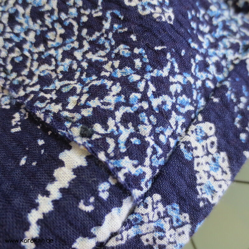 Fake Arimatsu Shibori Yukata, Baumwolle, Chrysanthemen