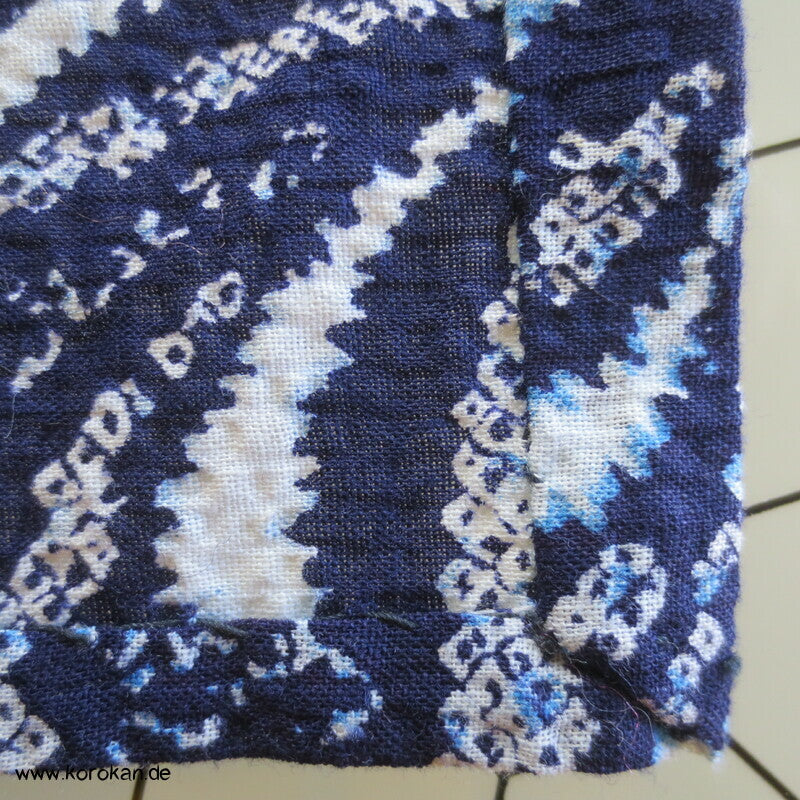 Fake Arimatsu Shibori Yukata, Baumwolle, Chrysanthemen