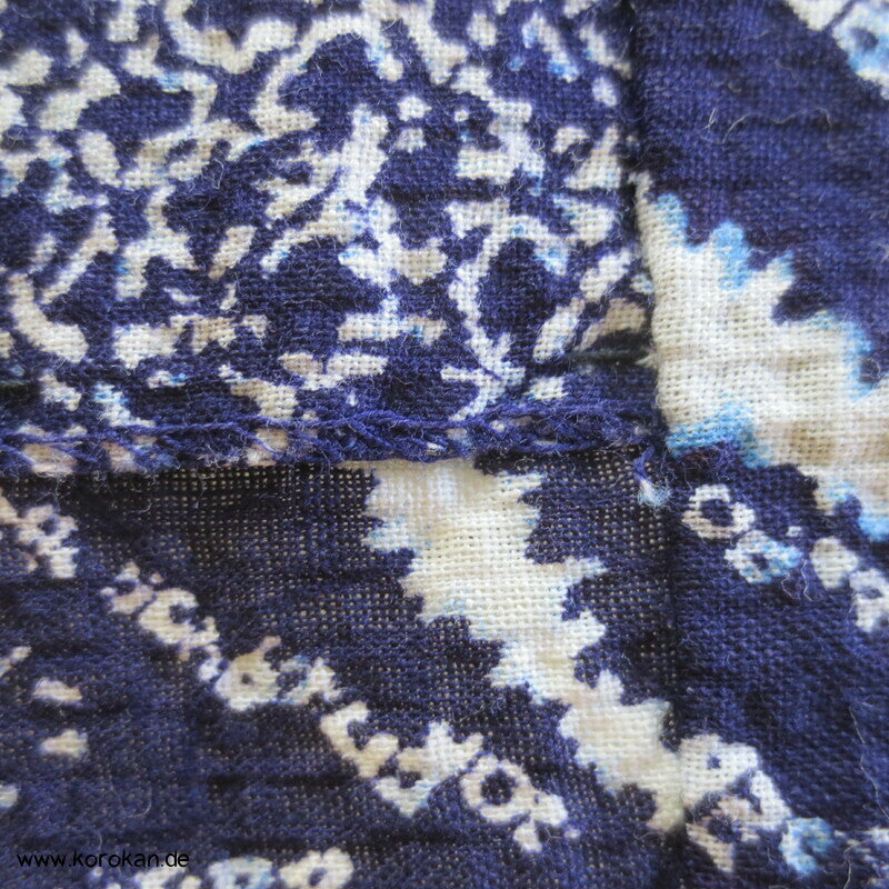 Fake Arimatsu Shibori Yukata, Baumwolle, Chrysanthemen