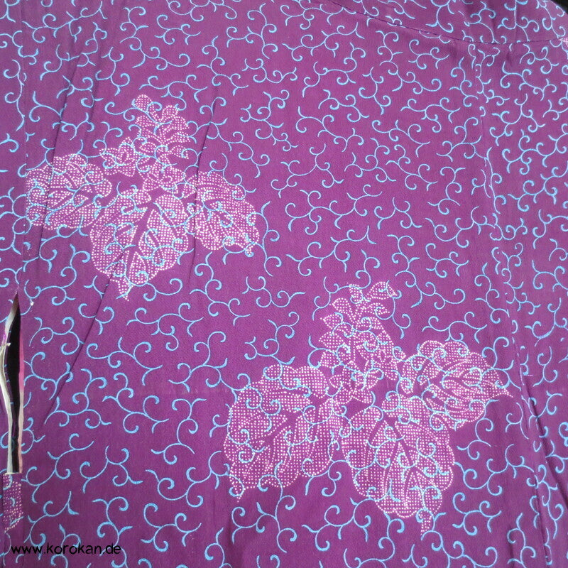 Murasaki violetter Haori Paulownia Arabesken