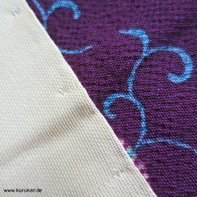 Murasaki violetter Haori Paulownia Arabesken