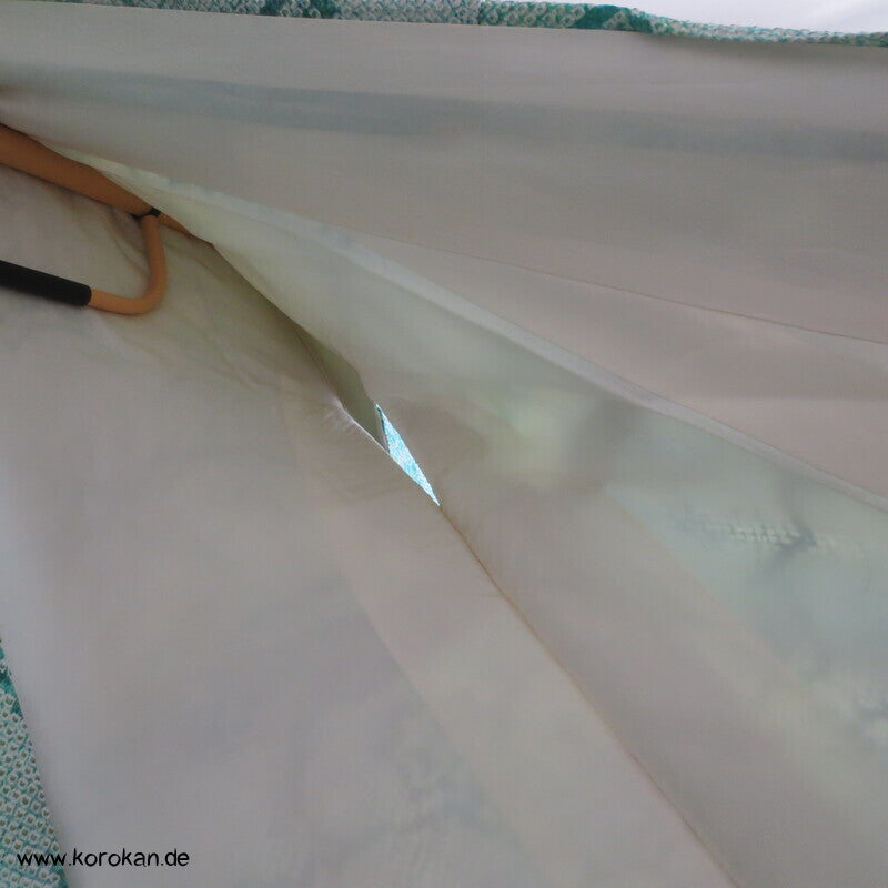 Full Shibori Seidendamast Blätternetz Komon Kimono
