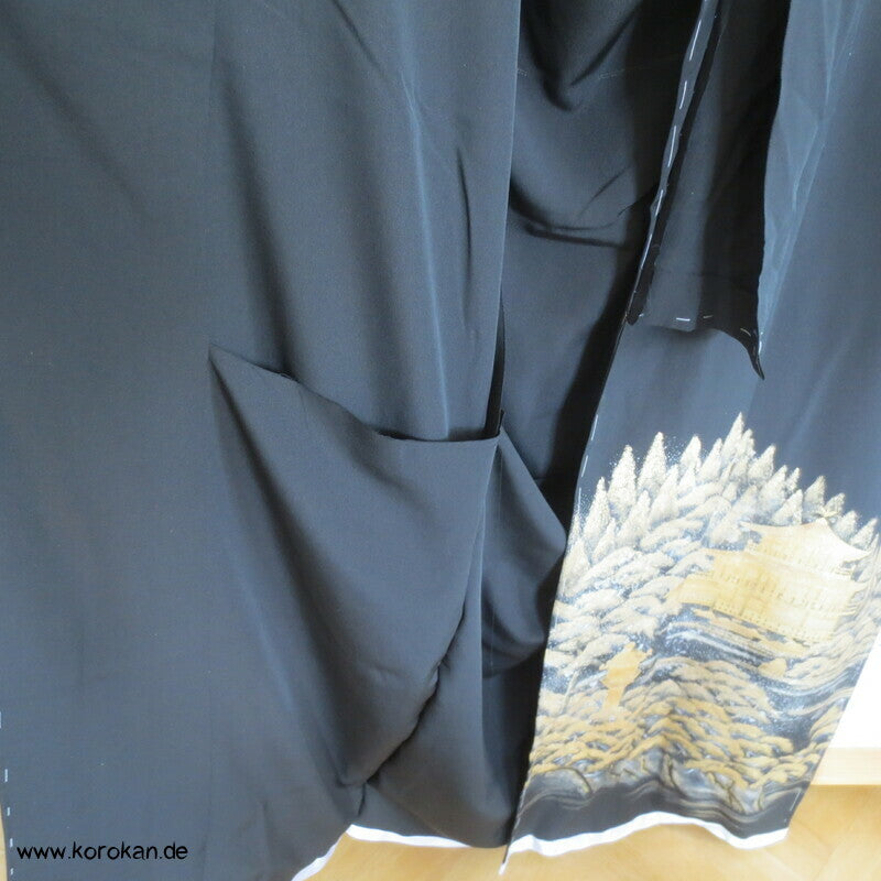 Tomesode, Tempellandschaft Seiden Karieba