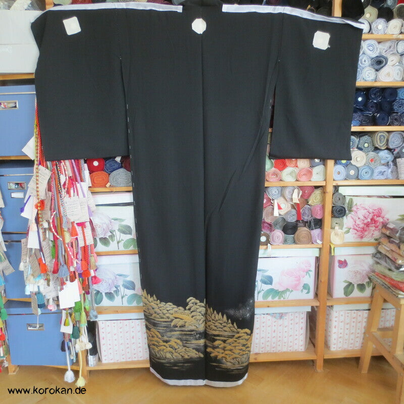 Tomesode, Tempellandschaft Seiden Karieba