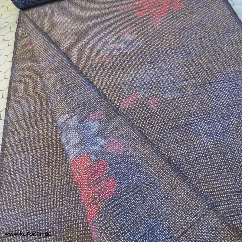 Blüten Kasuri Tsumugi Kimono Seide