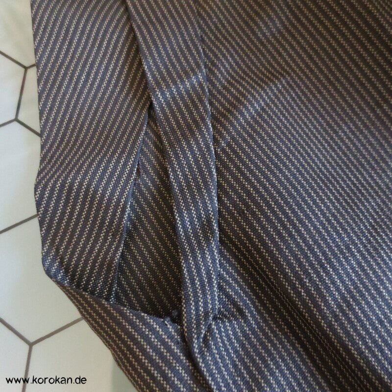 graubeige gestreifte Seide Hakama - Umanori Hosen - Typ