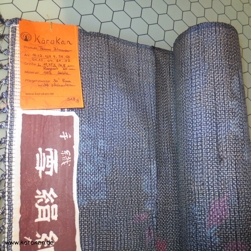 Blüten Kasuri Tsumugi Kimono Seide