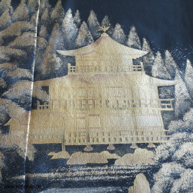 Tomesode, Tempellandschaft Seiden Karieba