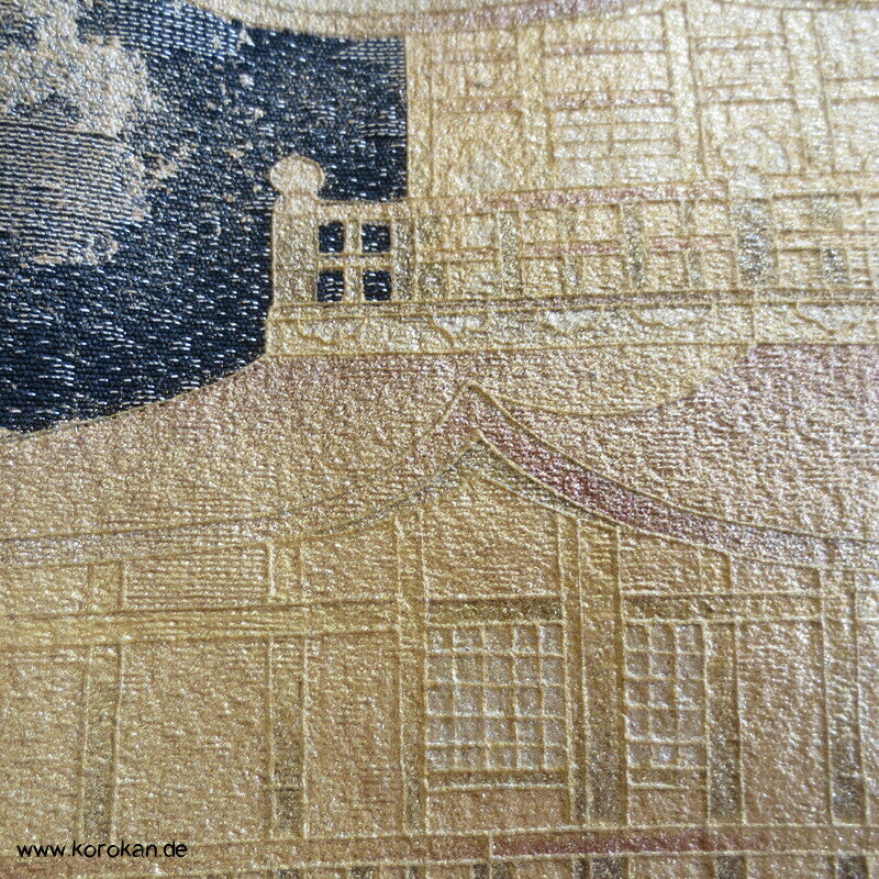 Tomesode, Tempellandschaft Seiden Karieba