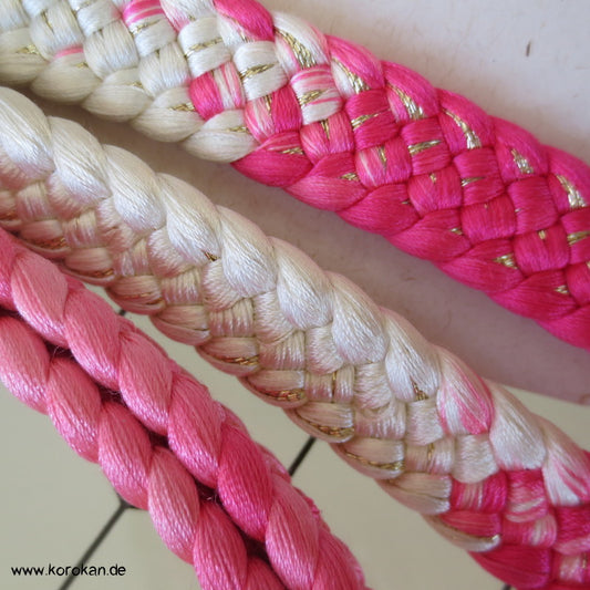 Koi Verlauf pink Obijime, geflochten