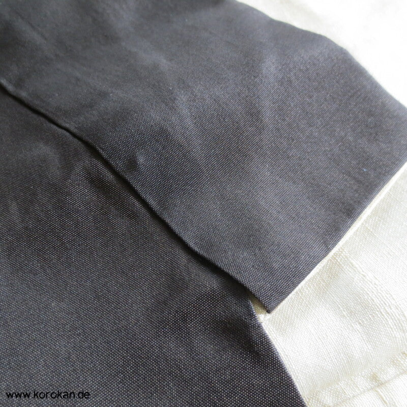 Montsuki - schwarzer Habutai Seiden Kimono, 5 Mon