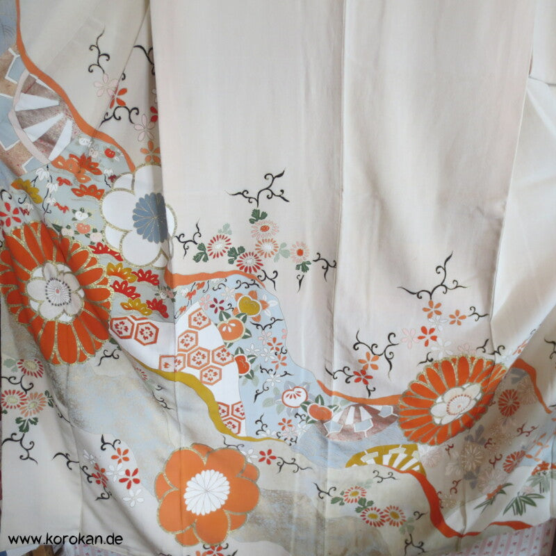 Genji Guruma, Chrysantheme, Gold Homongi