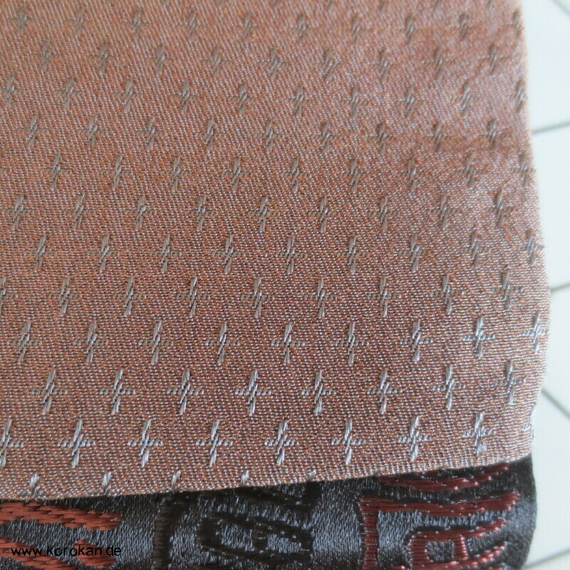 alte Kanji dunkelbraun schwarzer Hanhaba Obi