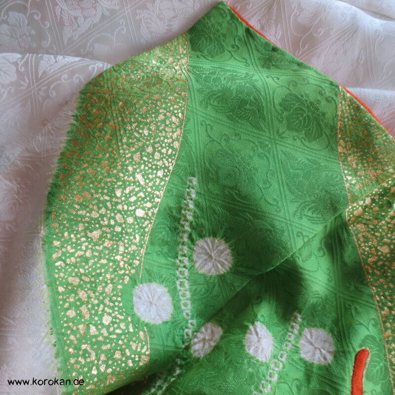 Golddruck und -stickerei Seidendamast Furisode Kimono