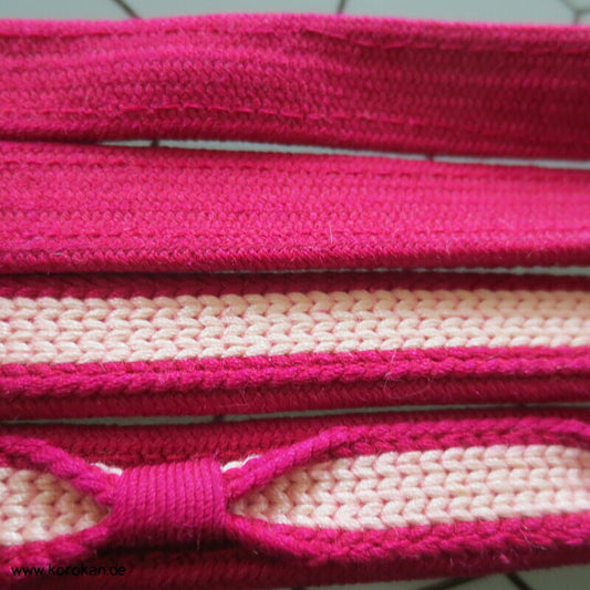 fuchsia natur Obijime, Seide