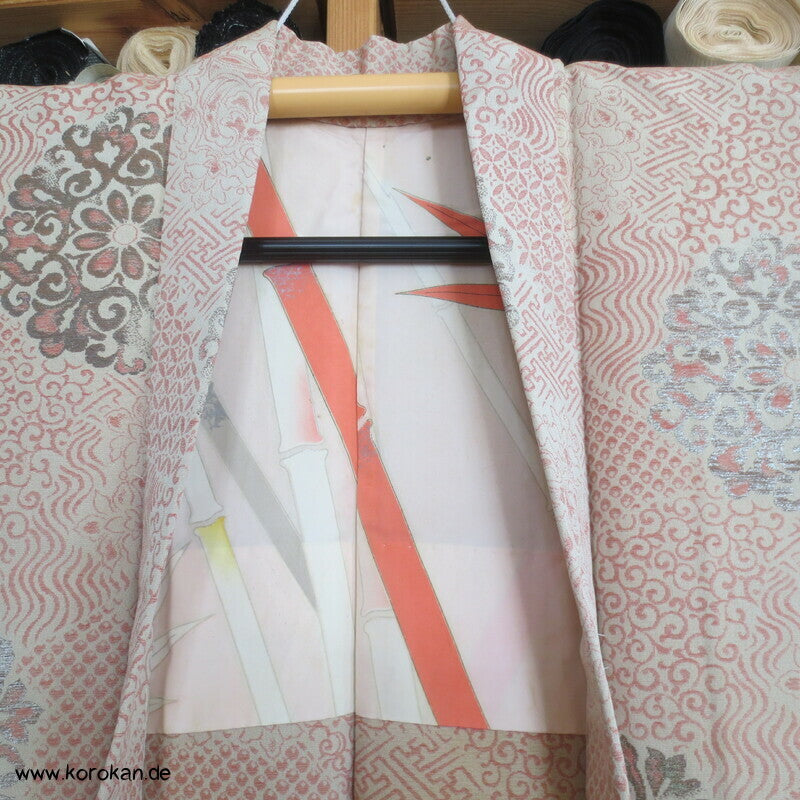 Kiribame und Blumen Brokat Haori