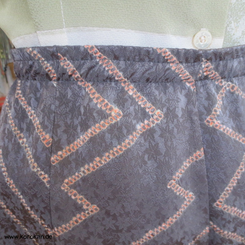 Shibori Rinzu Seide 8 Bahnenrock