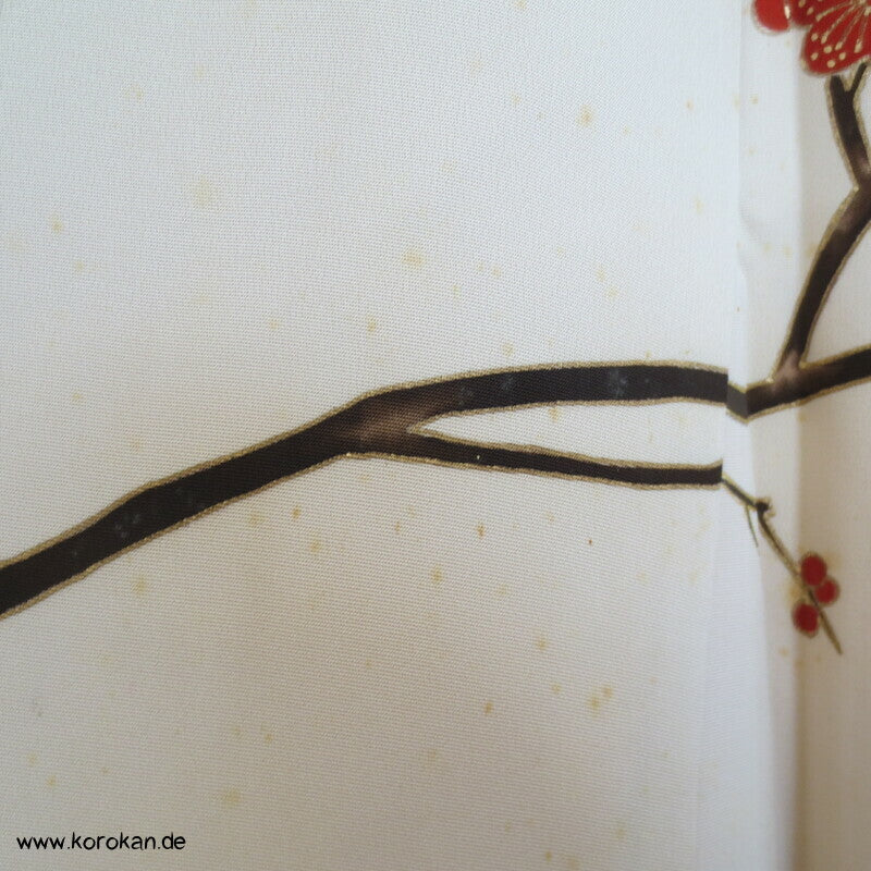 Ume Zweige, Goldflecken Homongi Kimono