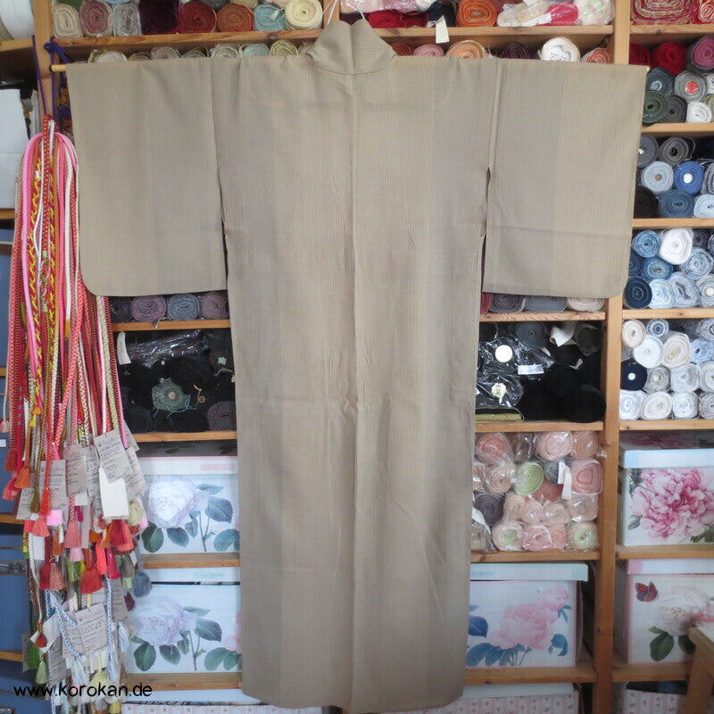 feinst gestreifter Seiden Hitoe Sommer Kimono