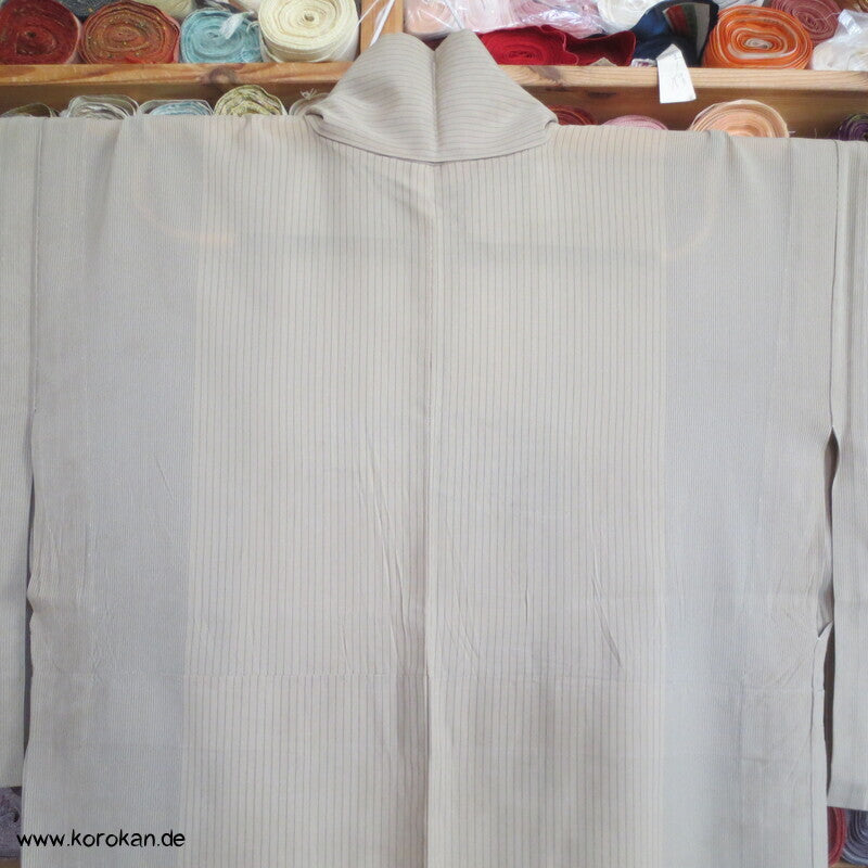 feinst gestreifter Seiden Hitoe Sommer Kimono