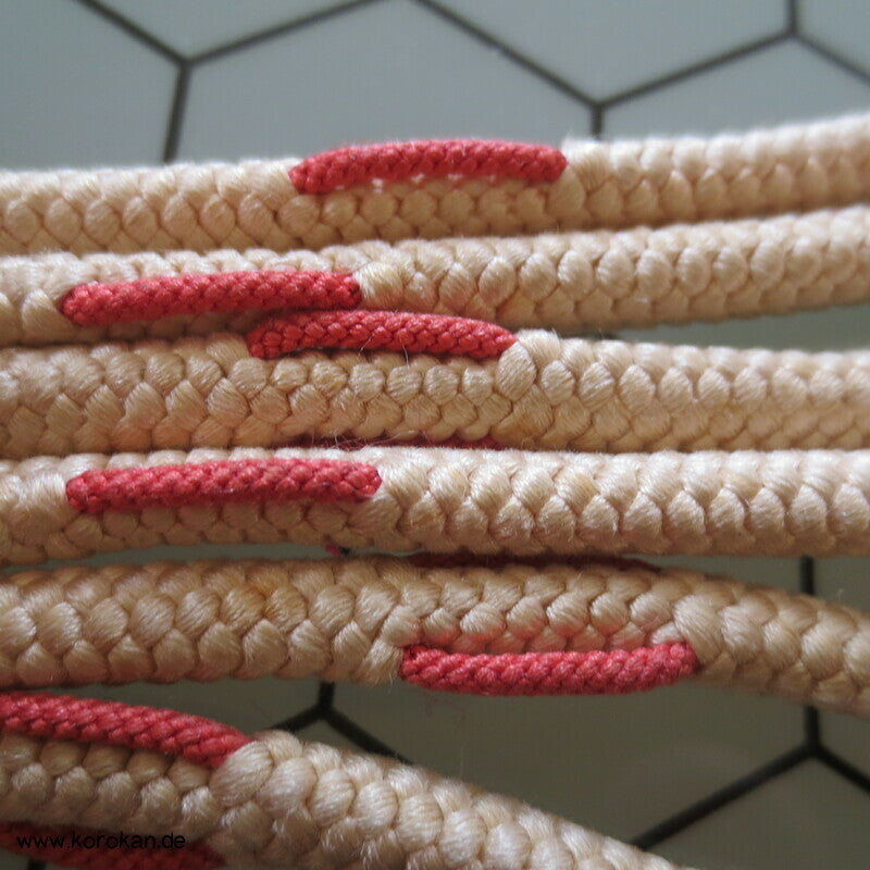 beige altrosa Kordel Obijime, Seide