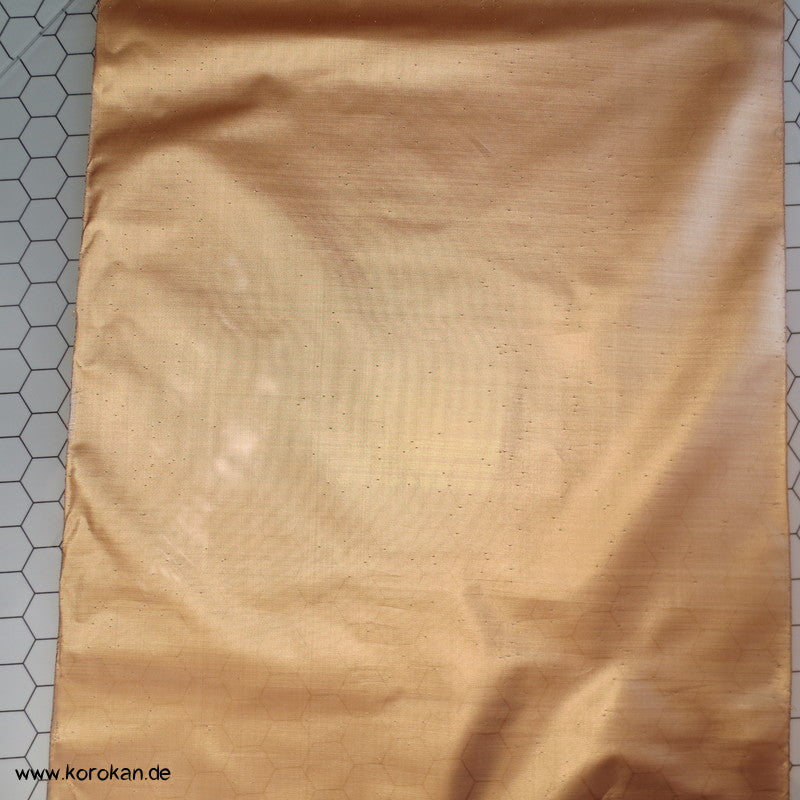 halbtransparente schwarz goldene Seide