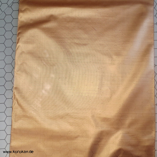 halbtransparente schwarz goldene Seide