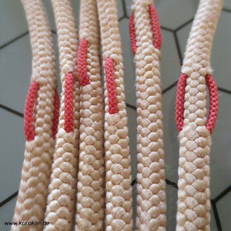 beige altrosa Kordel Obijime, Seide