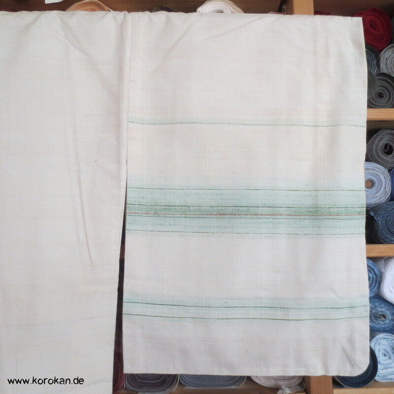 handgewebter Tsumugi Homongi Kimono Frühlingsanfang