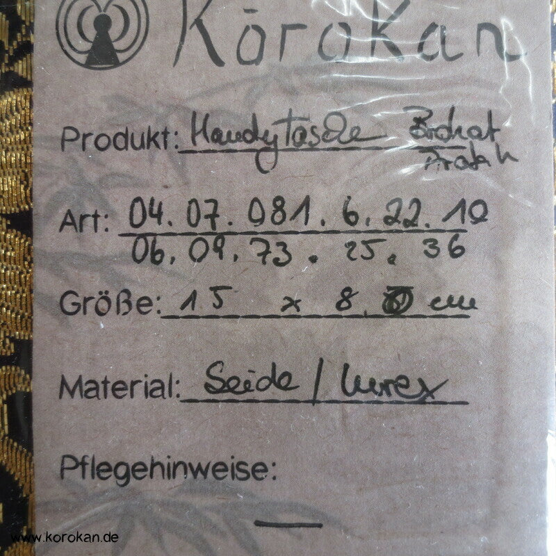 kleine Seidenbrokat Tasche - für Handys, Taschentücher oder sowas....