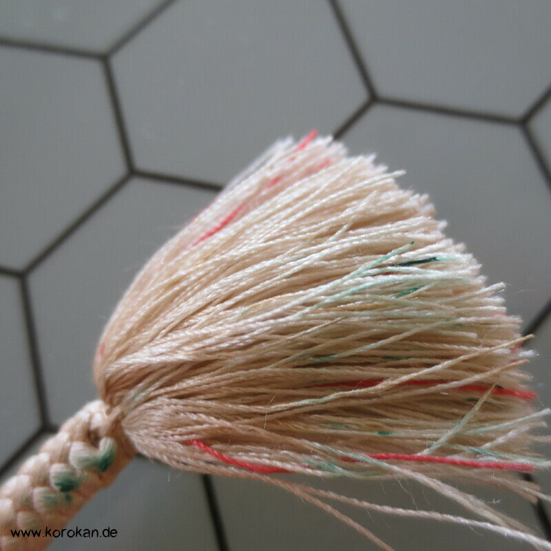 beige altrosa Kordel Obijime, Seide