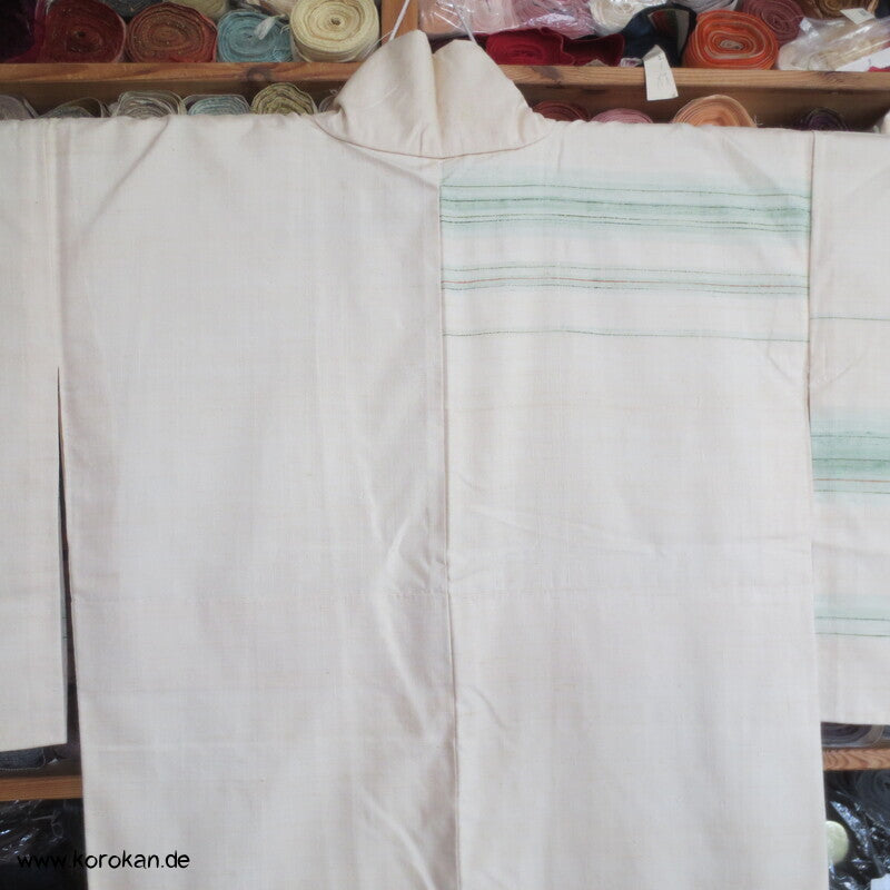 handgewebter Tsumugi Homongi Kimono Frühlingsanfang
