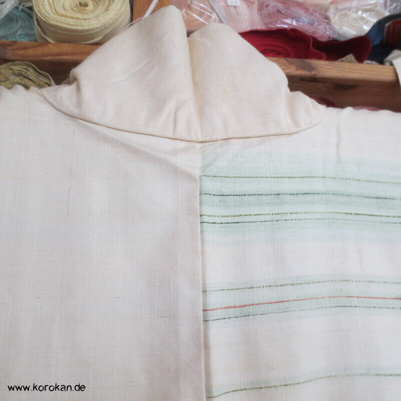 handgewebter Tsumugi Homongi Kimono Frühlingsanfang