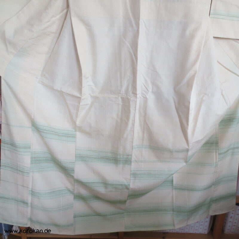 handgewebter Tsumugi Homongi Kimono Frühlingsanfang