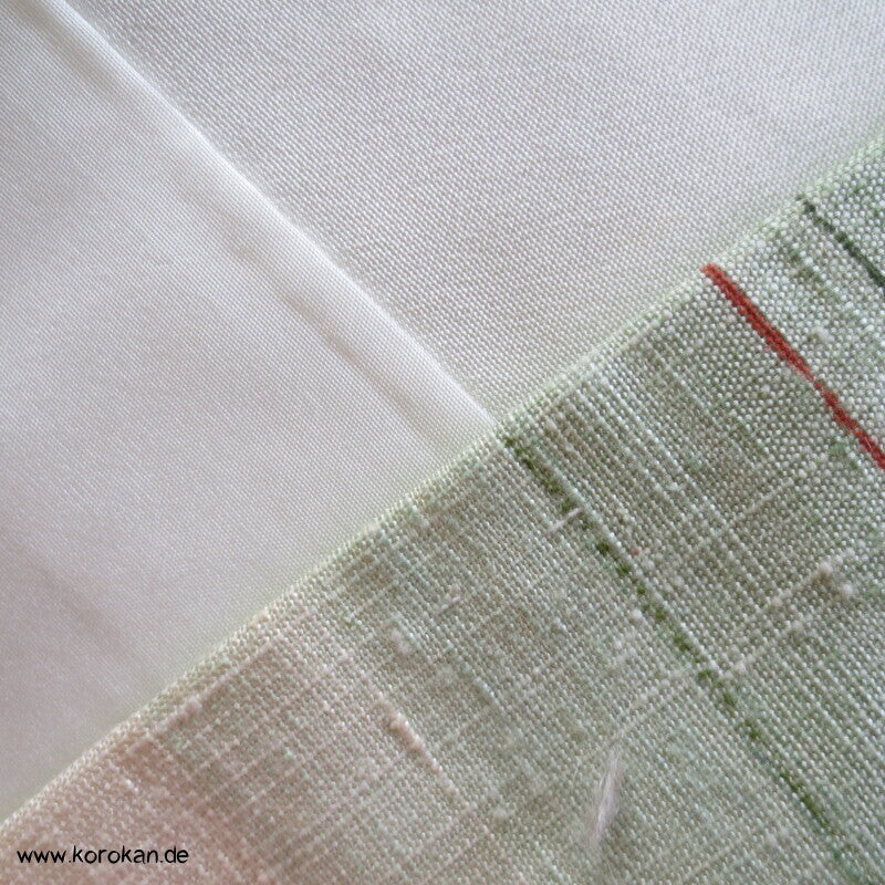 handgewebter Tsumugi Homongi Kimono Frühlingsanfang