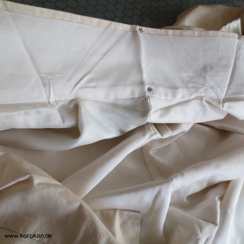 handgewebter Tsumugi Homongi Kimono Frühlingsanfang