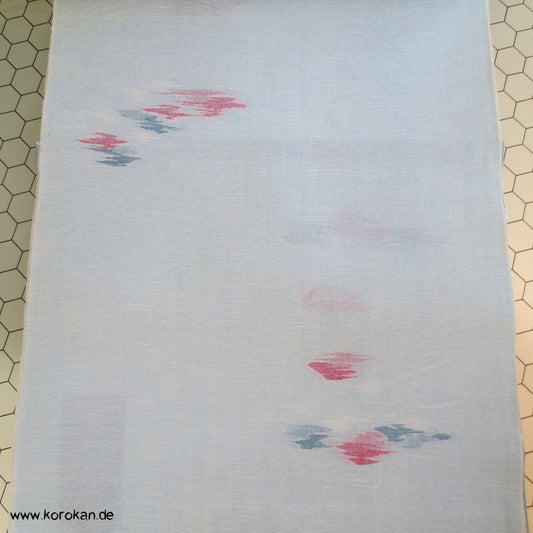 Wellenwolken Jacquard Decoupé Kimono - Wollstoff Tanmono