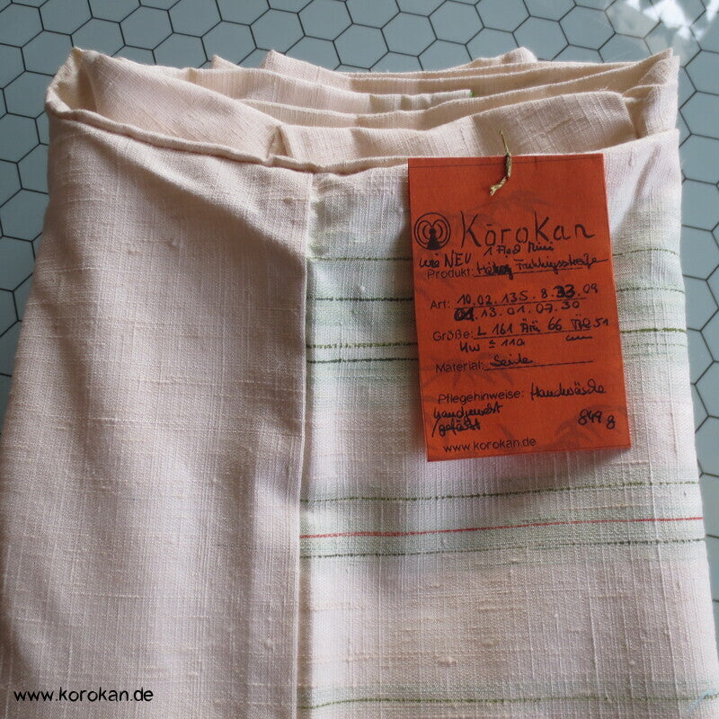 handgewebter Tsumugi Homongi Kimono Frühlingsanfang