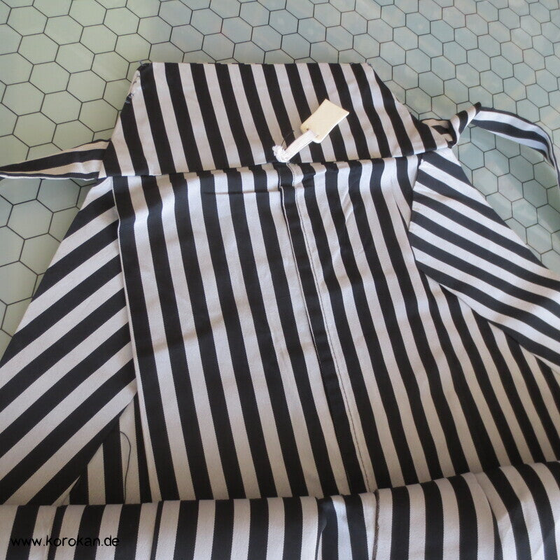 hellgrau schwarz gestreifte Hakama - Umanori Hosen-Typ