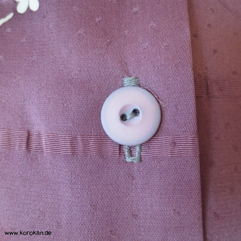 mauve Seidendamast Flechtband Zero Waste Bluse